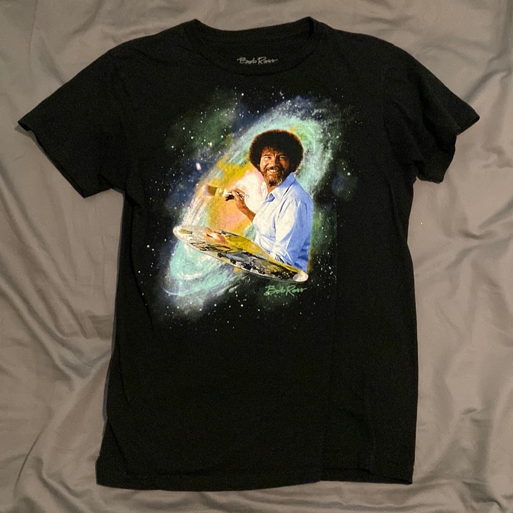 Bob Ross Galaxy Graphic Tee Shirt Size Small